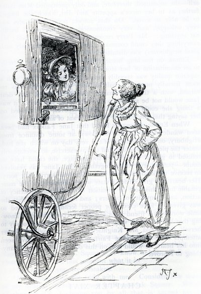 Miss Bates and Emma by Hugh Thomson