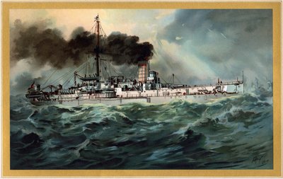 S.M. Battleship Baden by Hugo Graf
