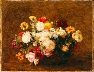 Bouquet of Flowers by Ignace Henri Jean Fantin Latour