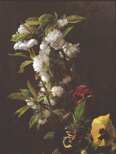 Flowers, 1876 by Ignace Henri Jean Fantin Latour