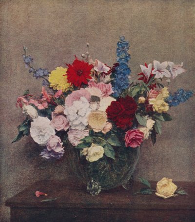 Flowers by Ignace Henri Jean Fantin Latour