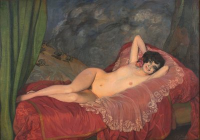 Red Nude by Ignacio Zuloaga y Zabaleto