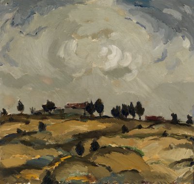 Autumn Landscape with Clouds by Ilmari Aalto