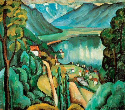 Lake Geneva, 1914 by Il
