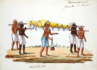 Brahman Funeral Procession by Indian School