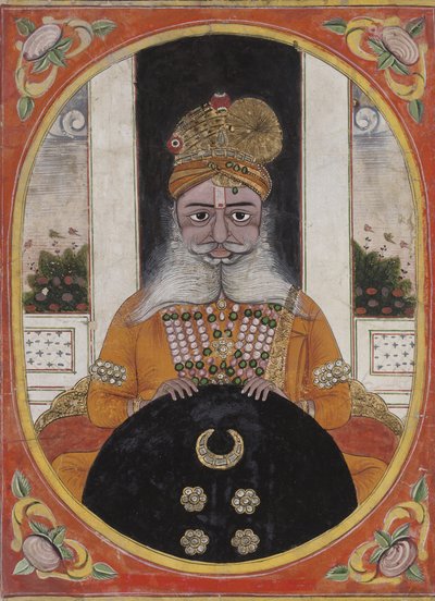 Maharaja Sardar Singh, ruler of Bikaner, 1851-71 by Indian School