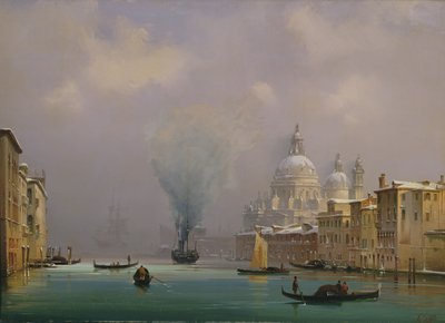 Venice under Snow by Ippolito Caffi