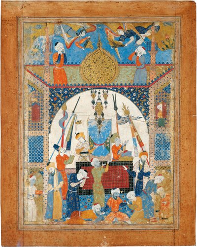 Scene from a Mausoleum by Iranian Master