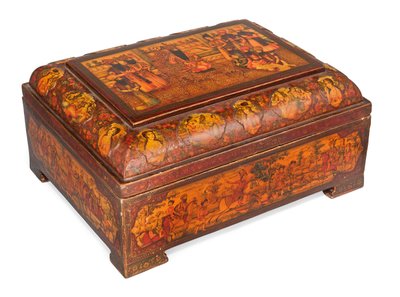 Qajar casket by Iranian School