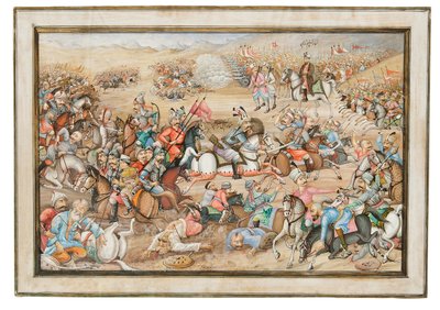 The Battle of Chaldiran by Iranian School
