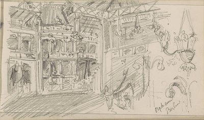 Interior of the Orpheum Theater in Berlin by Isaac Gosschalk