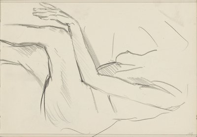 Seated Female Nude by Isaac Israels
