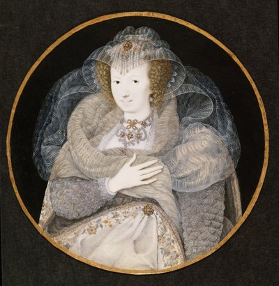 Portrait of Frances, Countess Howard by Isaac Oliver