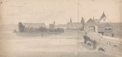 Village on a Lake by Isaac Weld