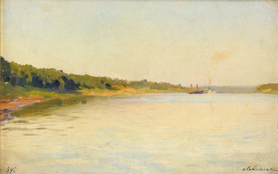 The Volga River Bank by Isaak Ilyich Levitan