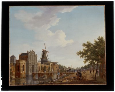 The Catharijnepoort in Utrecht by Isaak Ouwater