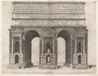 Arch of the Claudian Aqueduct by Italian 16th Century