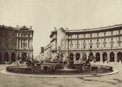 Exedra or Termini Square by Italian Photographer