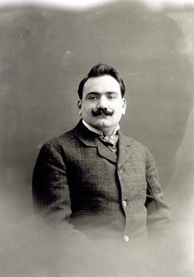 Portrait of Enrico Caruso, c.1900 by Italian Photographer