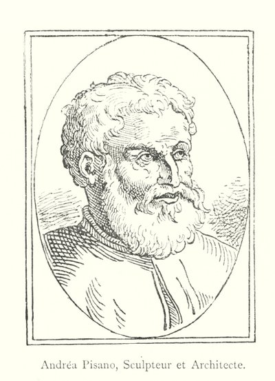 Andrea Pisano, Sculptor and Architect (engraving) by Italian School