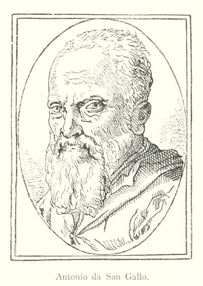 Antonio da San Gallo (engraving) by Italian School