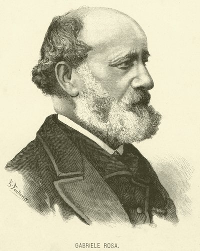 Gabriele Rosa (engraving) by Italian School