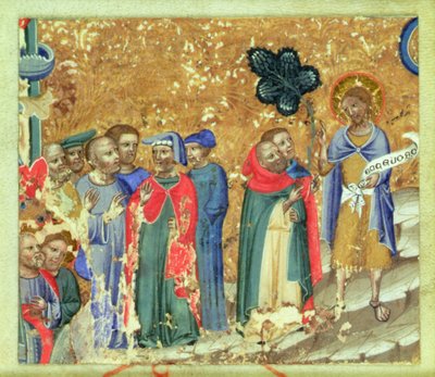 St. John the Baptist Preaching by Italian School