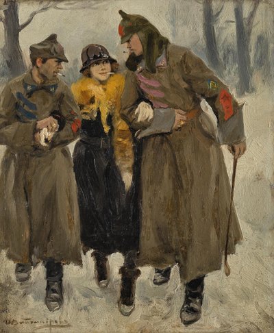 Soldiers with Prostitute by Ivan Alexeyevich Vladimirov
