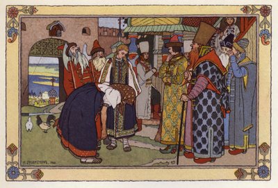 Illustration for Vassilisa The Beautiful by Ivan Yakovlevich Bilibin