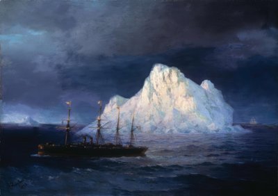 Steamship by Iceberg, 1894 by Ivan Konstantinovich Aivazovsky