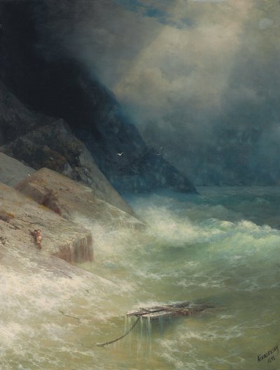 The Survivor by Ivan Konstantinovich Aivazovsky