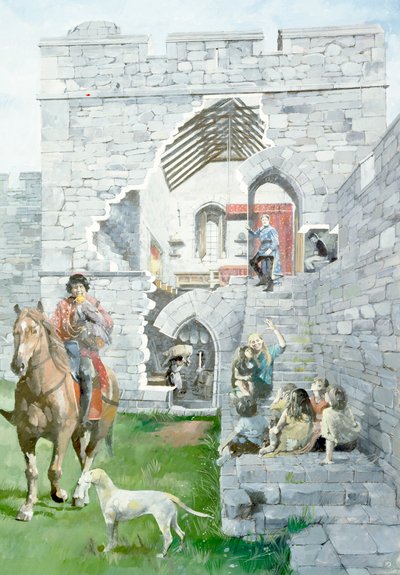 Pickering Castle, 13th century by Ivan Lapper