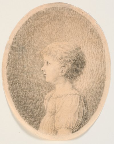 Child Portrait. Profile to the Right by J.F. Clemens