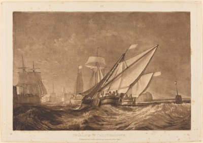 Entrance of Calais Harbour by Joseph Mallord William Turner