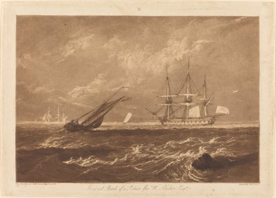 The Leader Sea Piece by Joseph Mallord William Turner