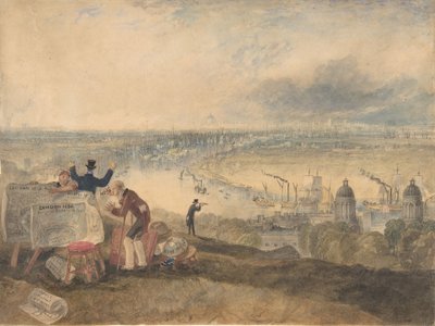 View of London from Greenwich, 1825 by Joseph Mallord William Turner