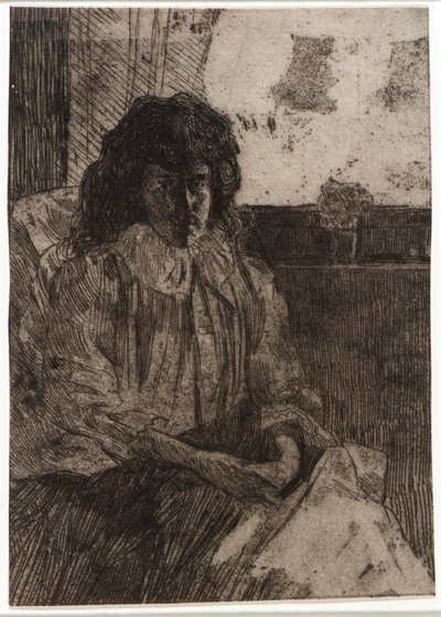 Sketch by the Window no. 2 by J. Alden Weir