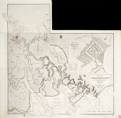 Map of Indochina by J. & C. Walker