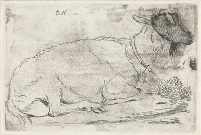 Lying Goat by Jabes Heenck (signed by artist)
