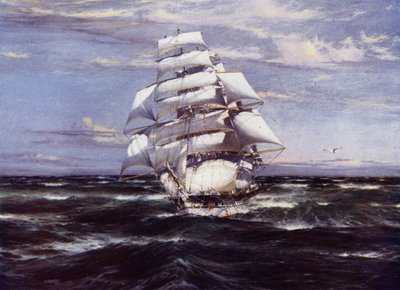 Clipper Ships: Harbinger by Jack (after) Spurling