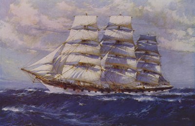 Sailing Ship Taranaki by Jack (after) Spurling