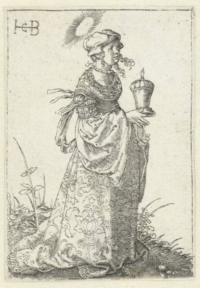 Mary Magdalene with Ointment Jar by Jacob Binck