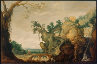Landscape with Temple of Tivoli by Jacob Jacobsz. van Geel