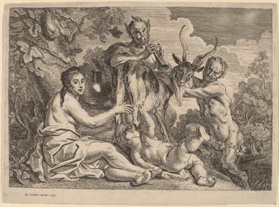 Jupiter Nourished by the Goat Amalthea by Jacob Jordaens