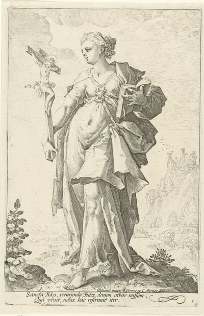 Faith (Fides) by Jacob Matham (attributed to)