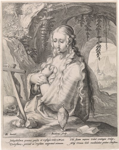 Penitent Mary Magdalene by Jacob Matham