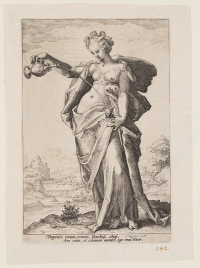 Temperance, from The Virtues by Jacob Matham