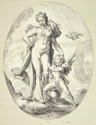 Venus and Cupid by Jacob Matham