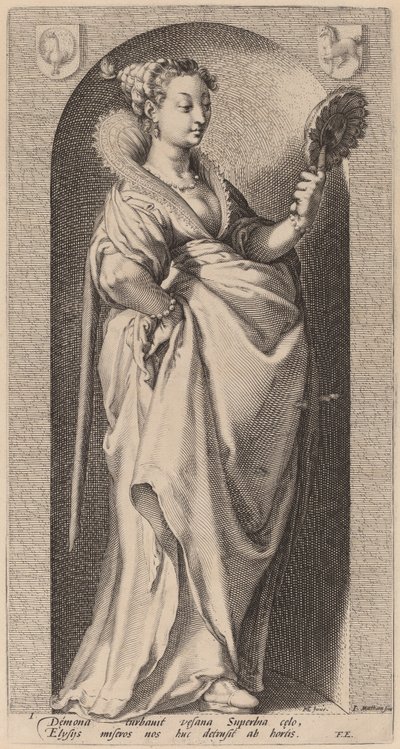 Pride by Jacob Matham after Hendrik Goltzius