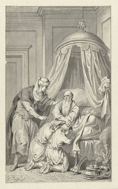 Jacob Blesses Manasseh and Ephraim by Jacobus Buys